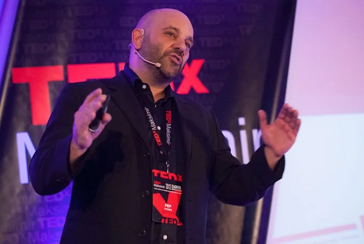 Pep Torres durante una intervencion en TEDx